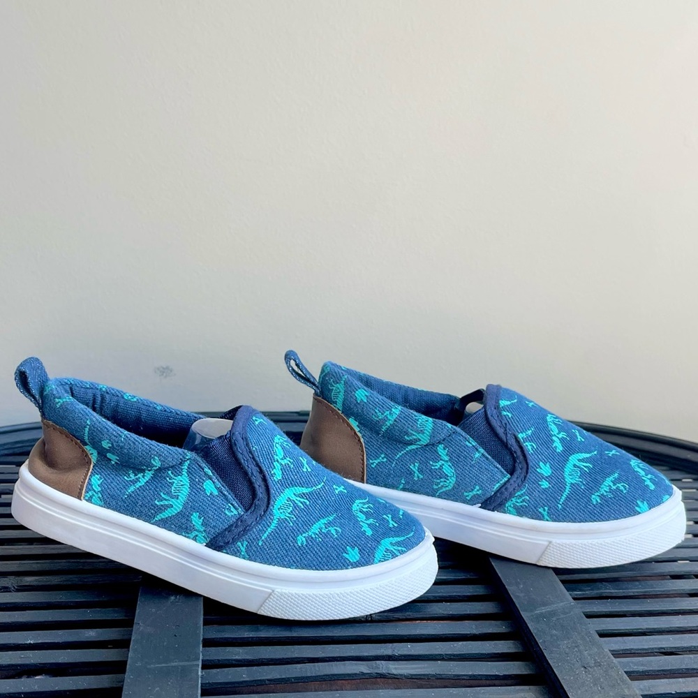 Denim Dinosaur Print Shoe Shox - NWOT - tried on inside only - Picture 3 of 11